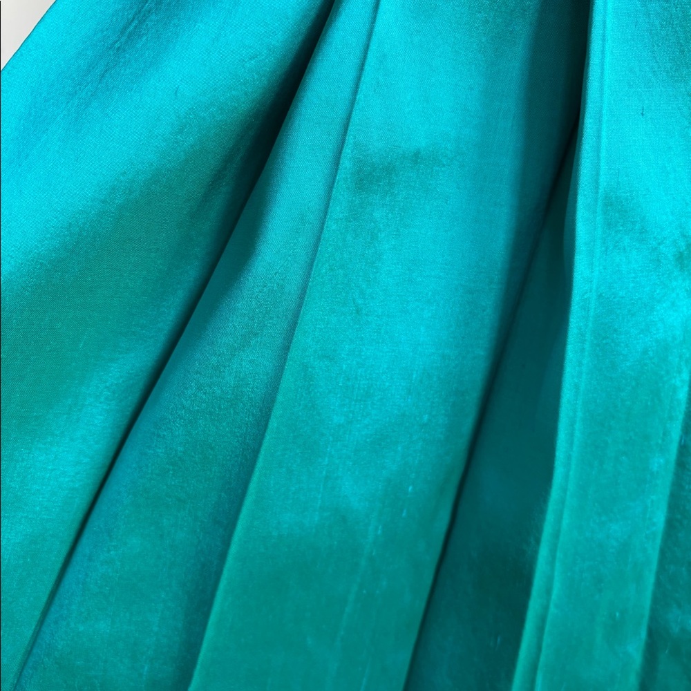 Calypso Blue/ Green Silk Skirt xs - Picture 7 of 8